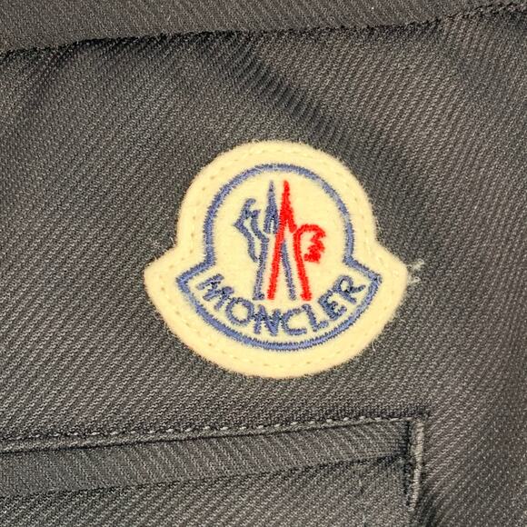 MONCLER Size 34 Black Twill Polyamide Blend Drawstring Casual Pants - Picture 4 of 12